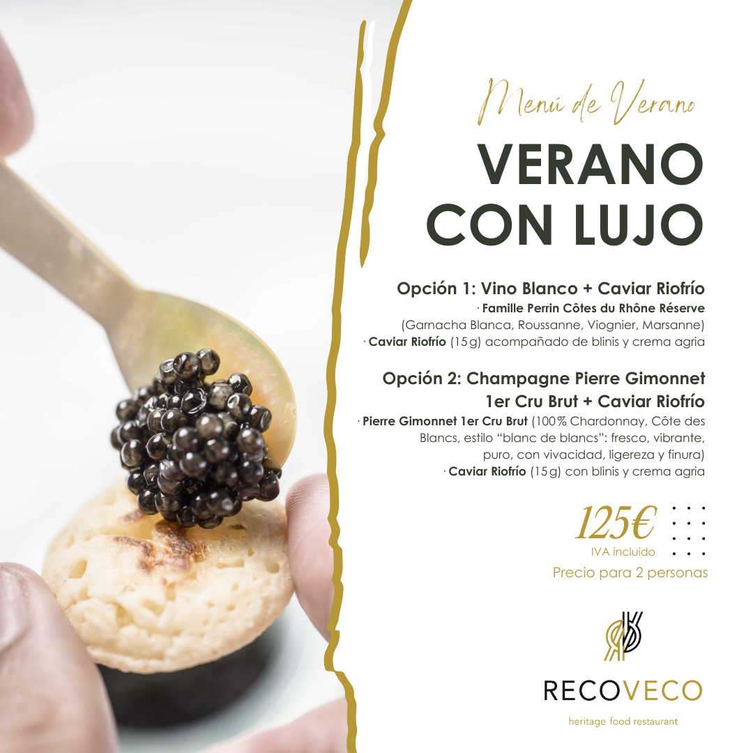 Menu Verano con Lujo en Restaurante Recoveco en Sevilla